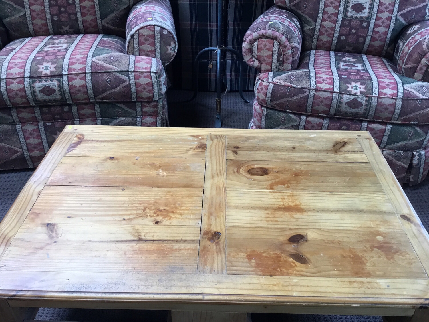 Rectangle Light Wood Coffee Table