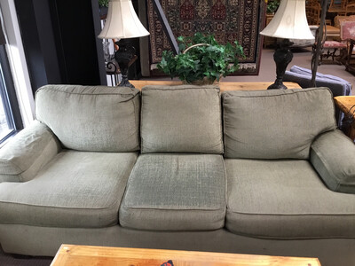 Rowe 3 Cushion Green Couch