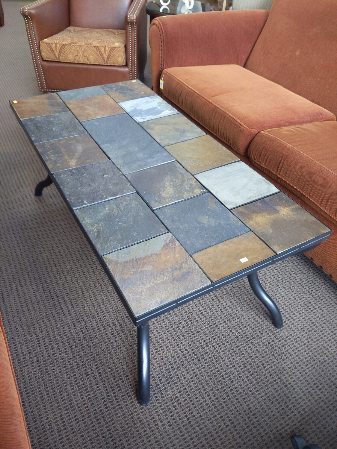 Stone Tile Top Coffee Table