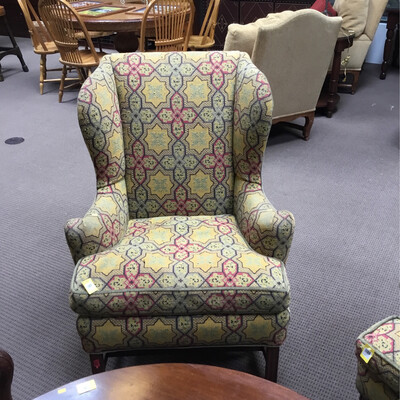 Multicolor Wing Back Chair