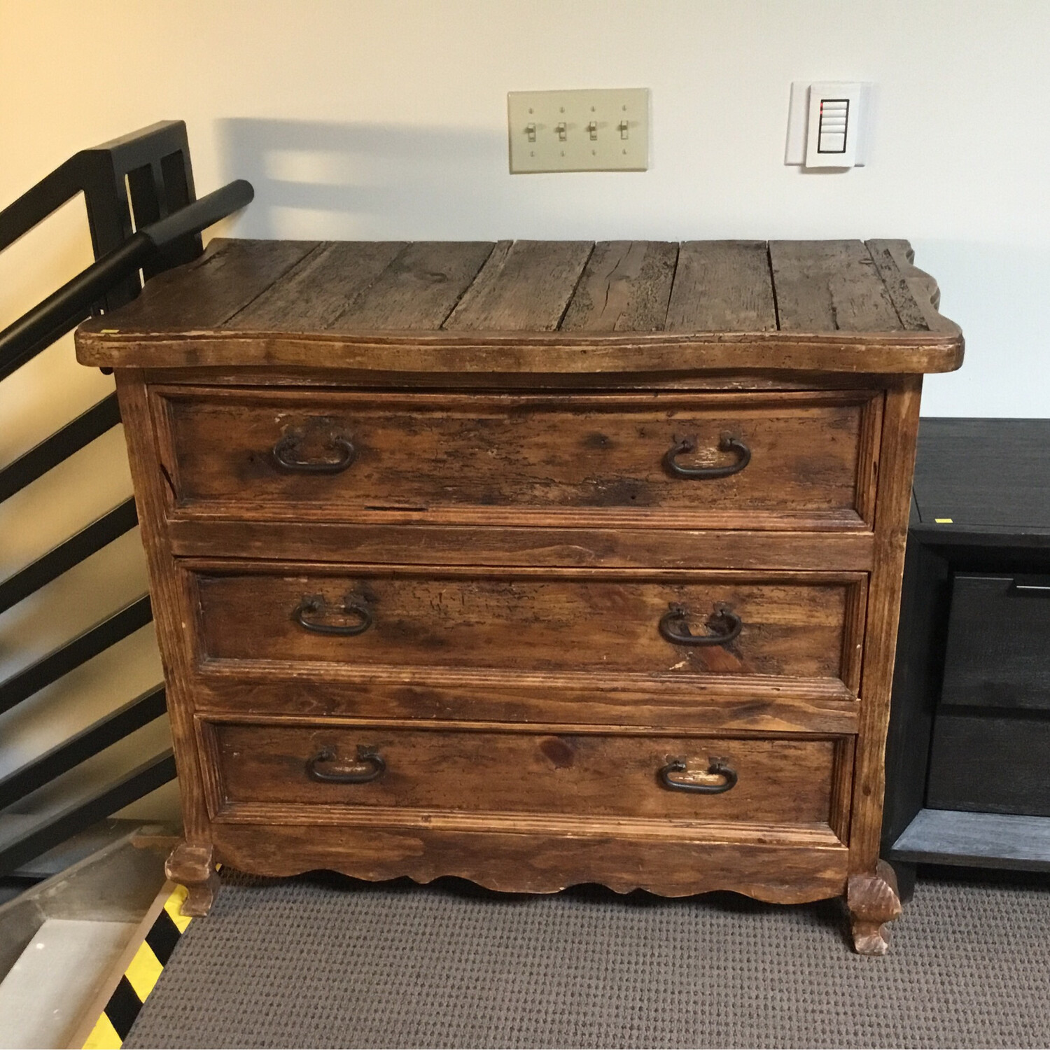 3 drawer dresser chest wood