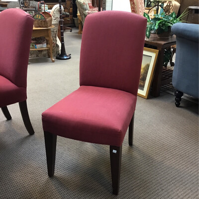Set of 6 Maroon Dining Chairs