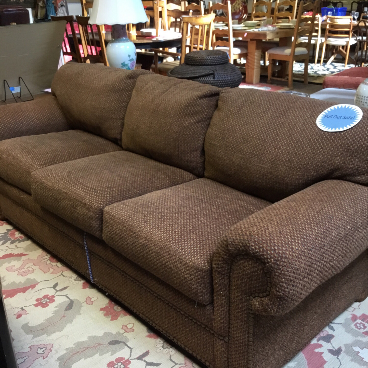 Hickory Galleries Brown Sofa Bed