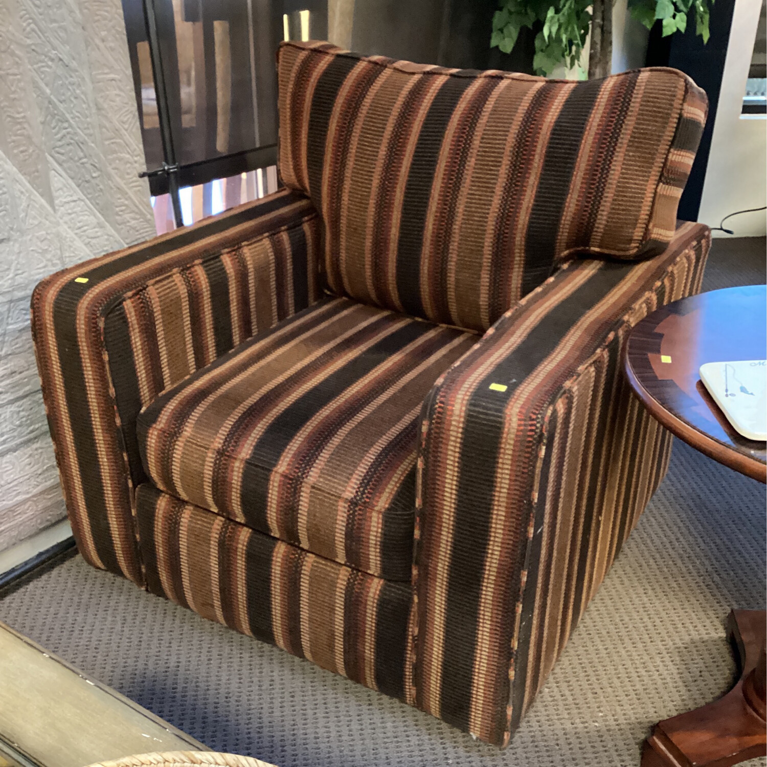 Retro Striped Armchair