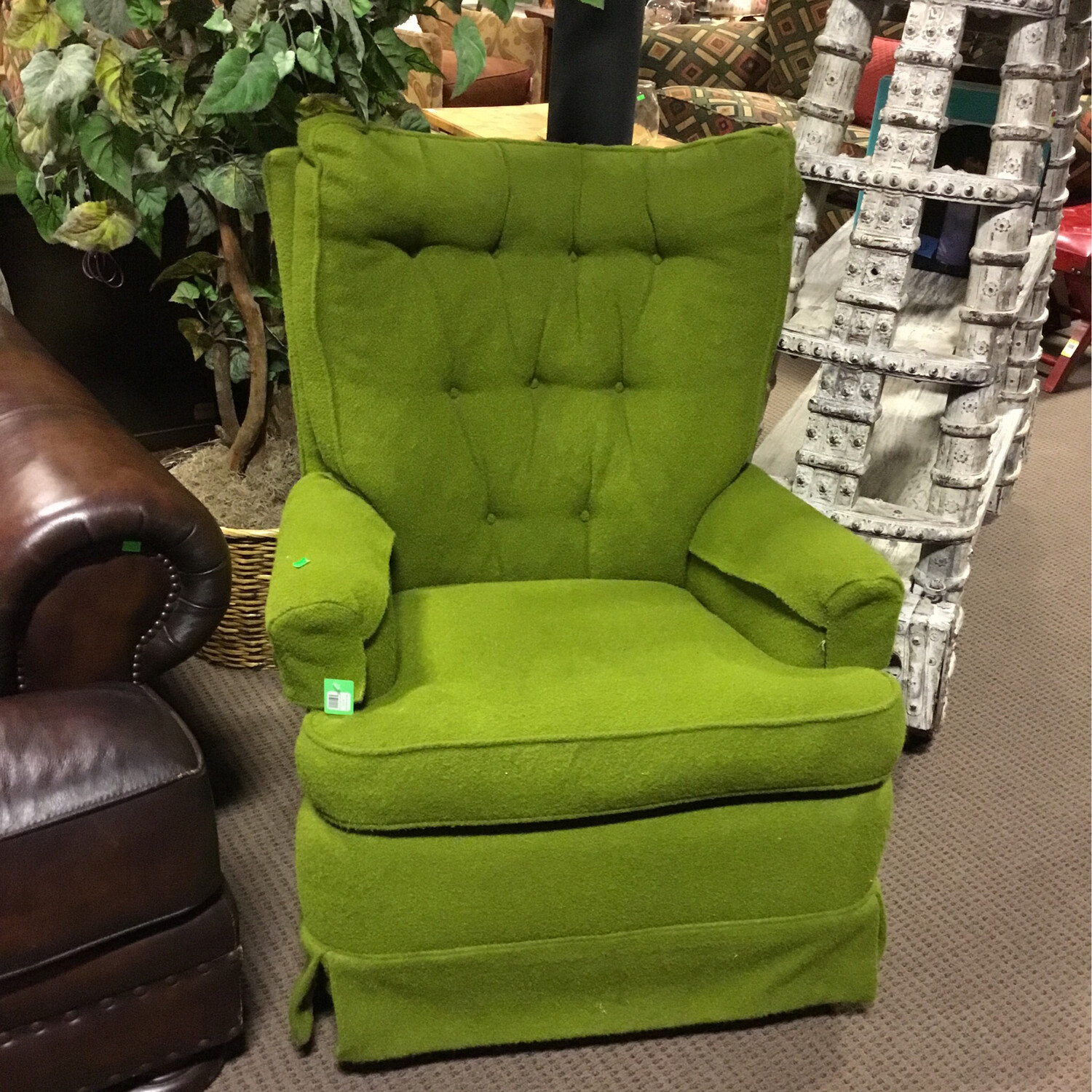Pea Soup Green Armchair