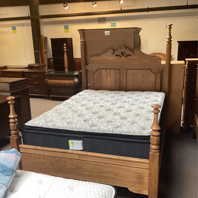 Wood Poster Bed Frame- Queen