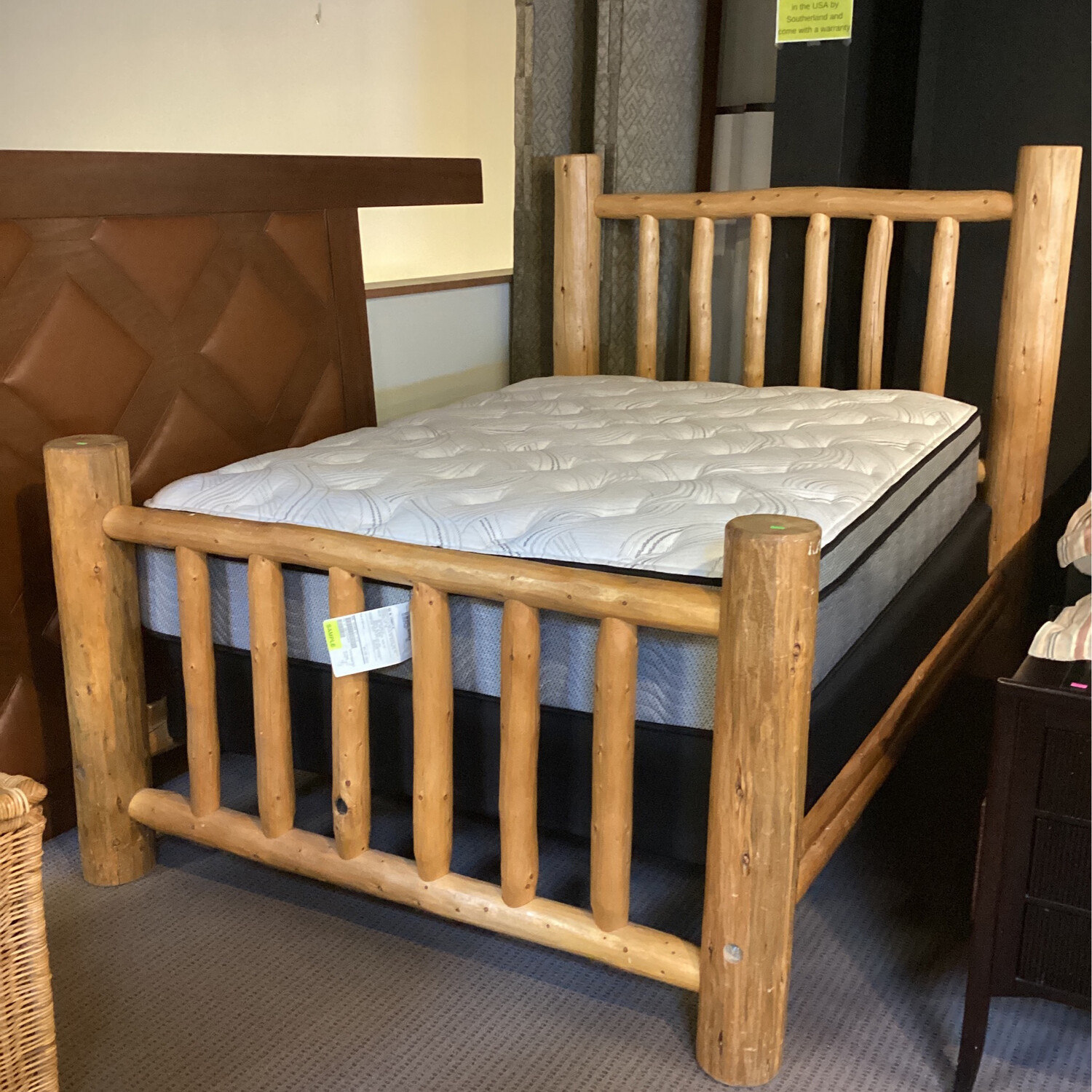 Log Bed Frame-Full