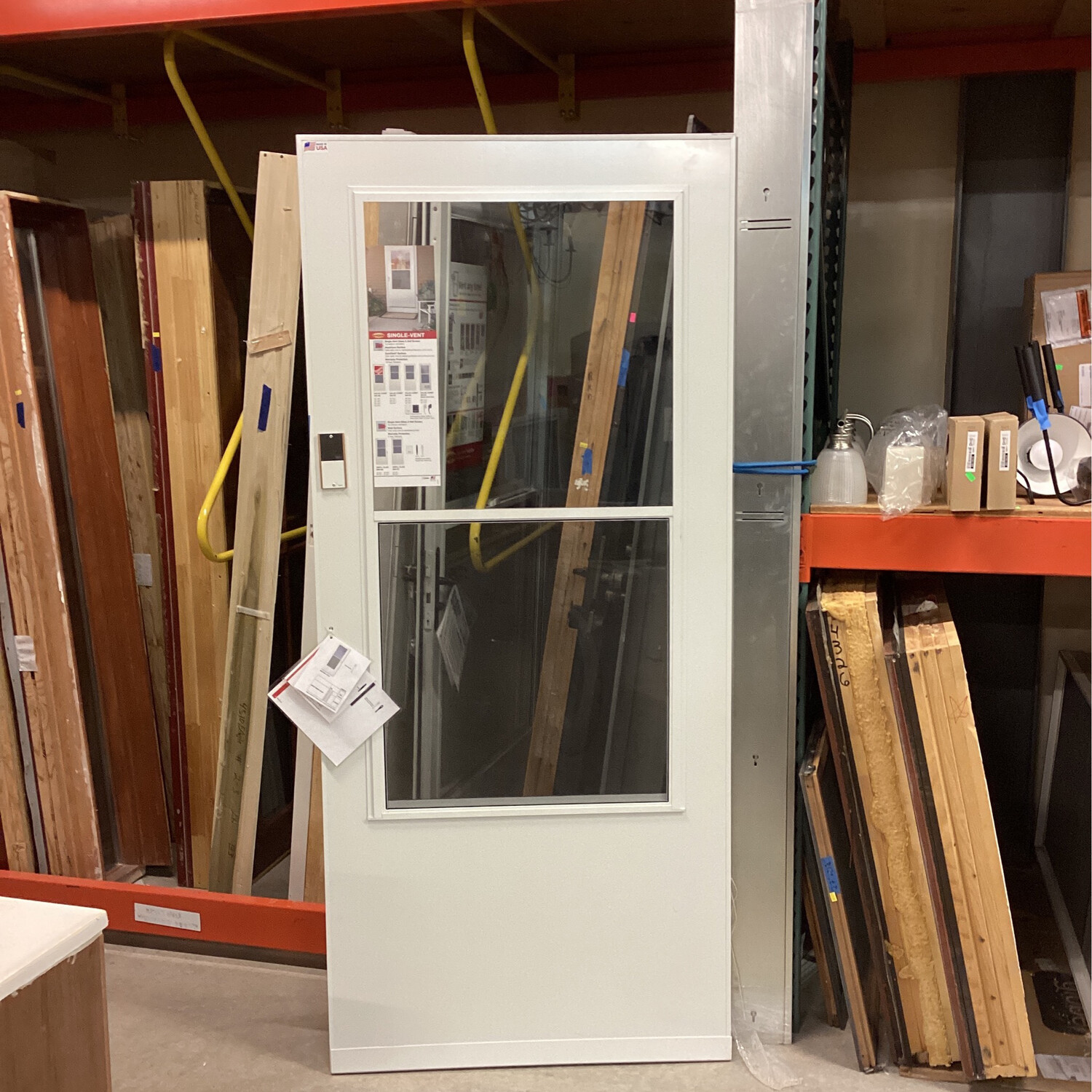 Larson Door 35”x 79” 2 Glass Panels White