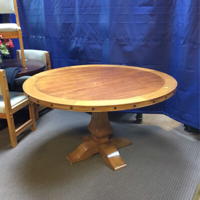 Studded Round Dining Table