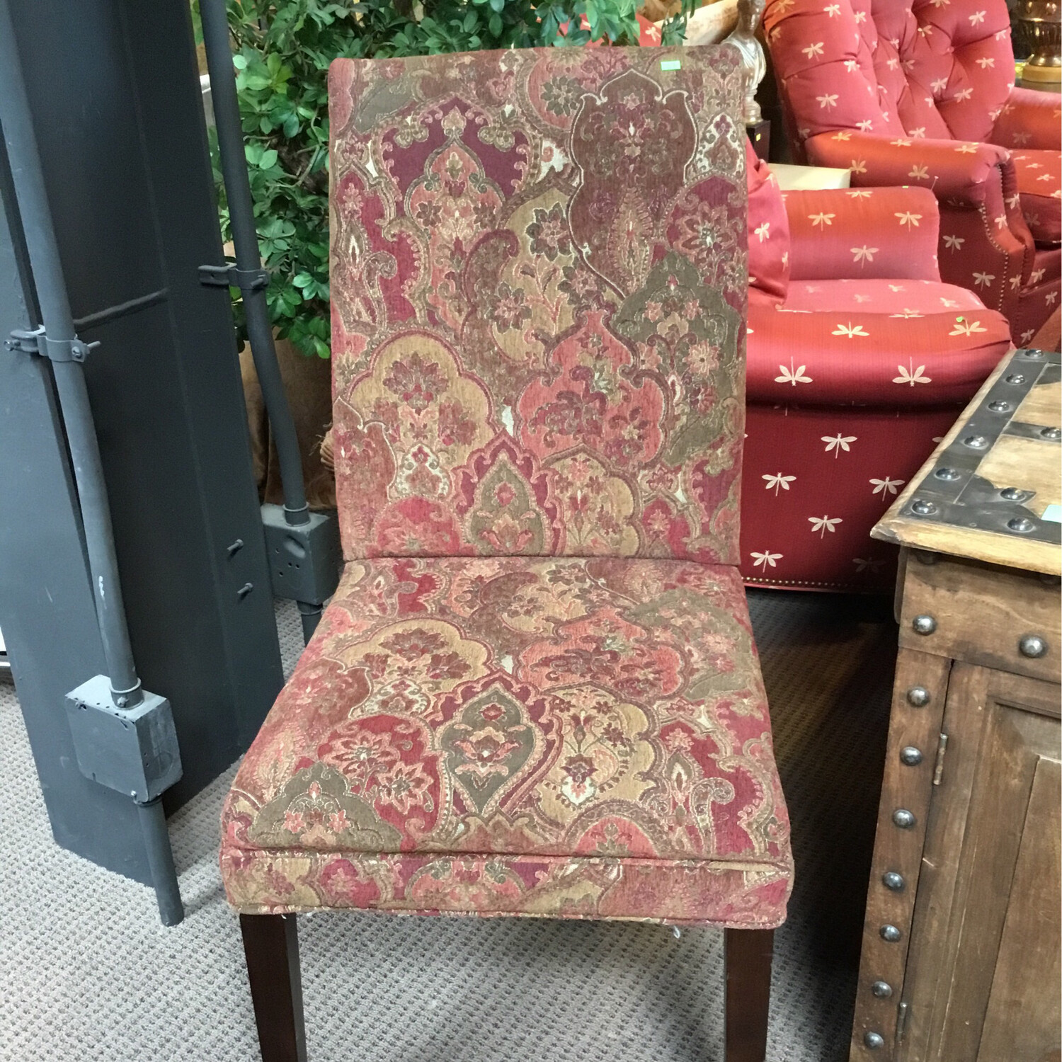 Red Multi Upholstered Dining Chair