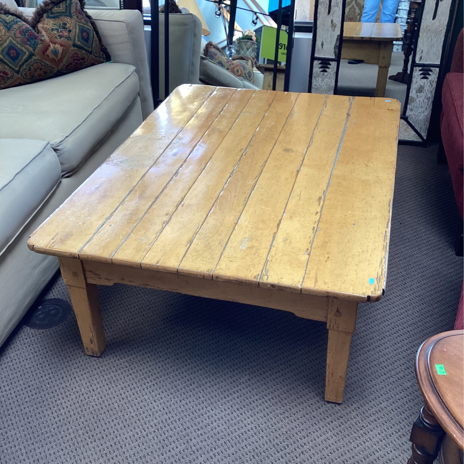 Rustic Light Wood Coffee Table