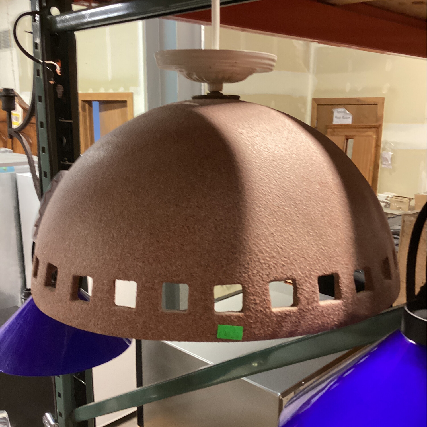 Clay Dome Hanging Light Fixture