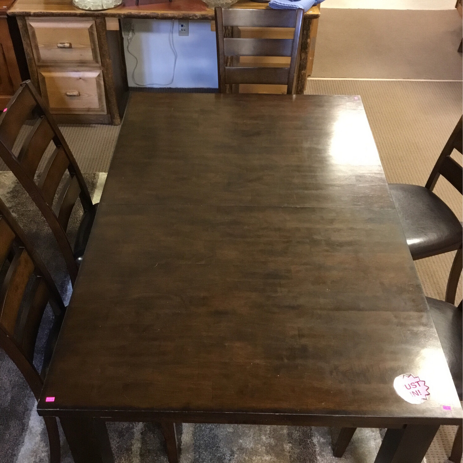 Dark Brown 66” wood table
