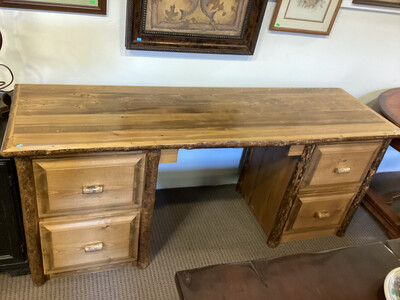 Custom 4 drawer Wood Desk
