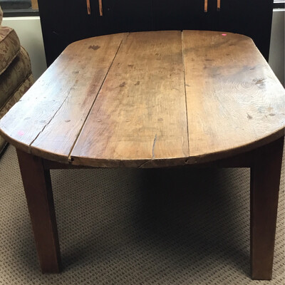 Rustic Oval Coffee Table