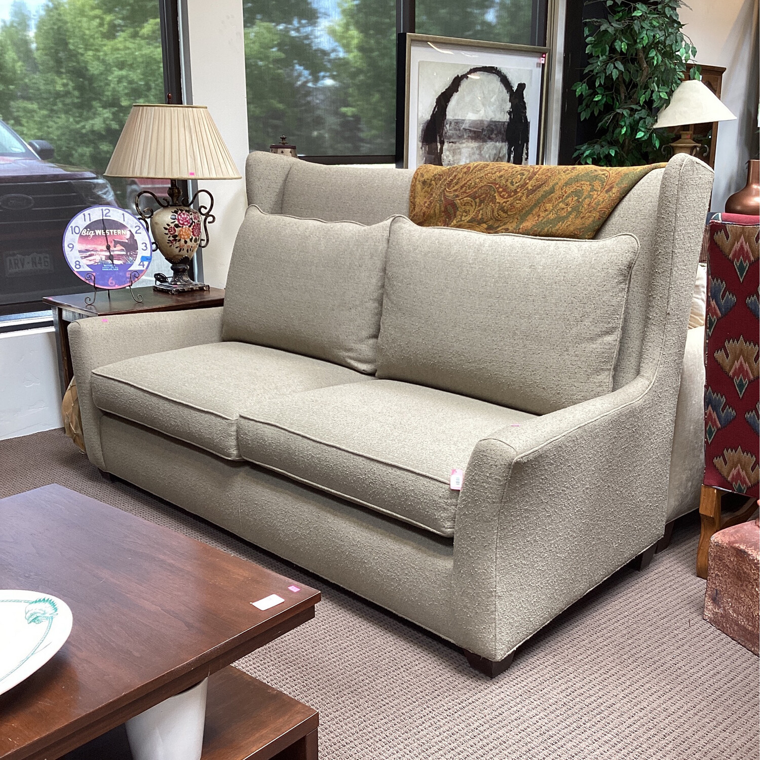 Arhaus Furniture Green Couch 