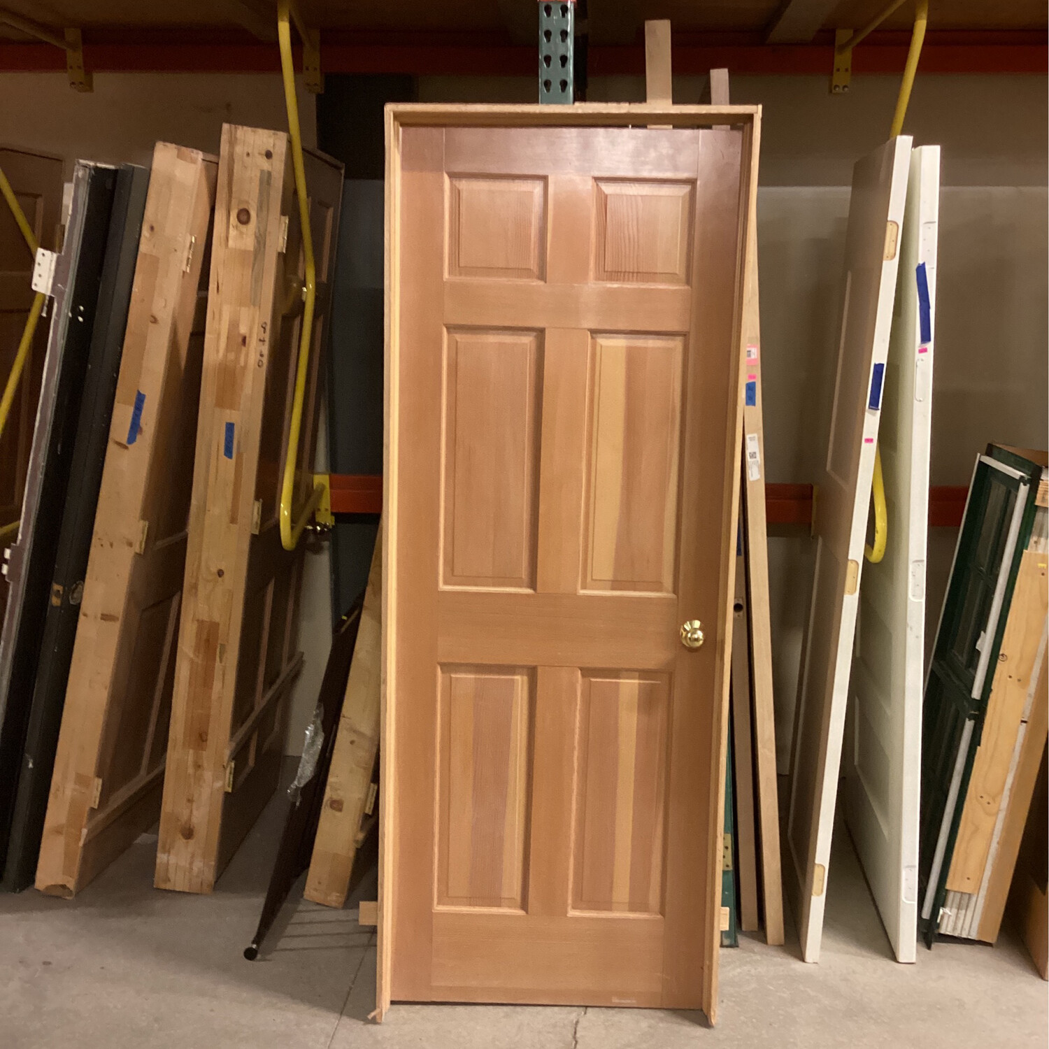 29 5 x 80 5 medium brown 6 panel door