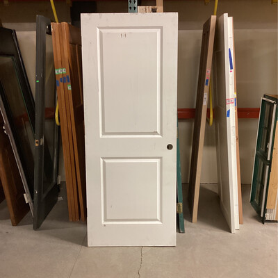 39.75” x 79.75” 2 Panel White Door