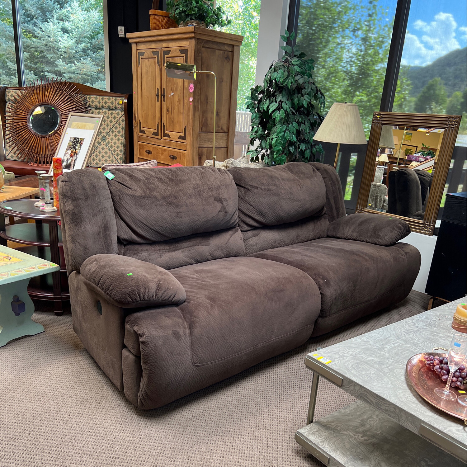 Microfiber Reclining Sofa