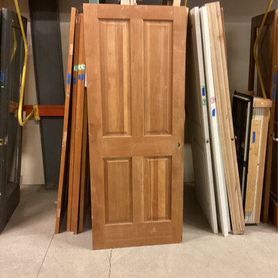 32”x80” 4Panel Wood Door
