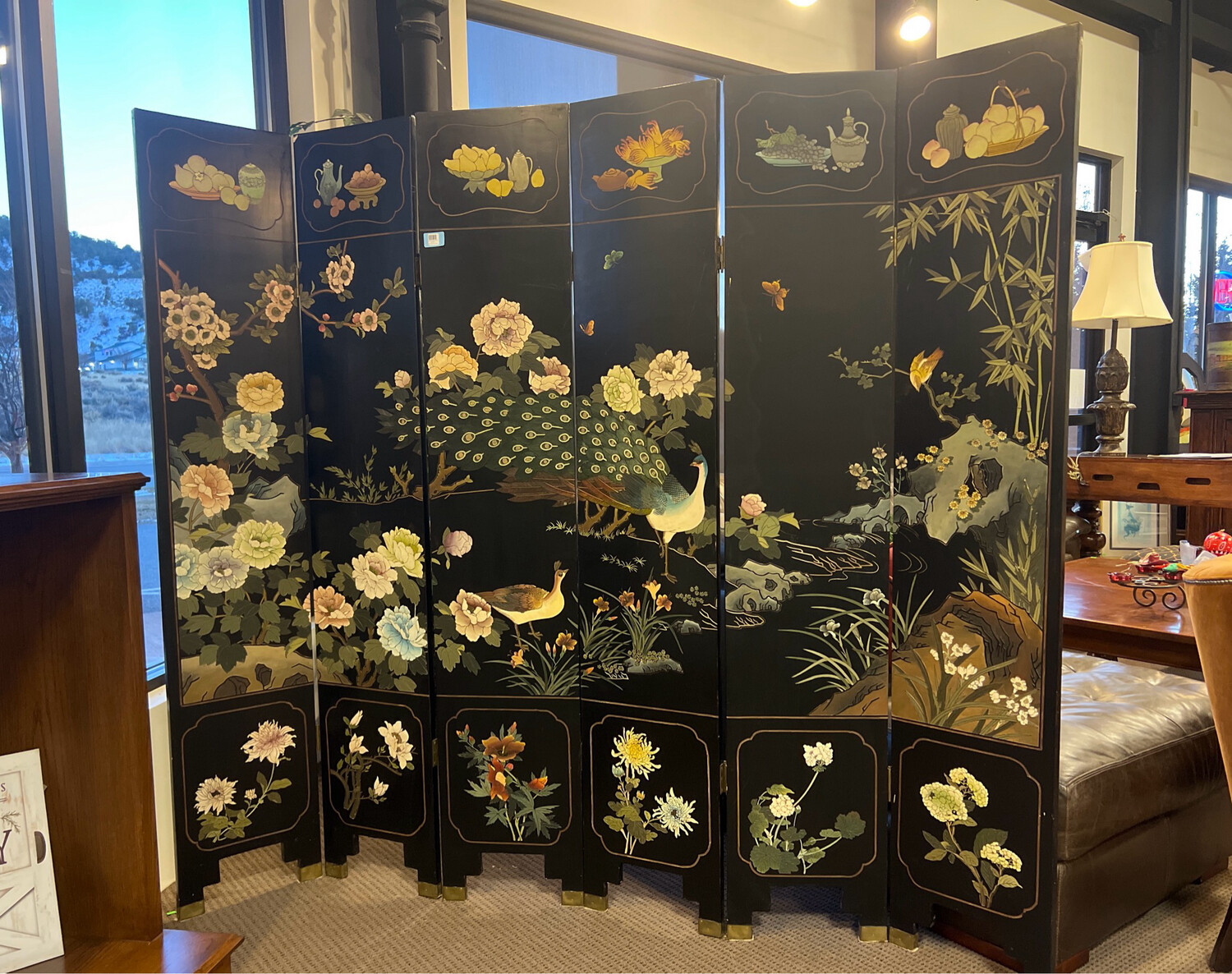 Ornamental Floral Room Divider 