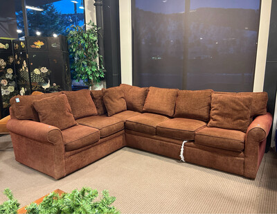 Red Pull Out Sectional Sofa