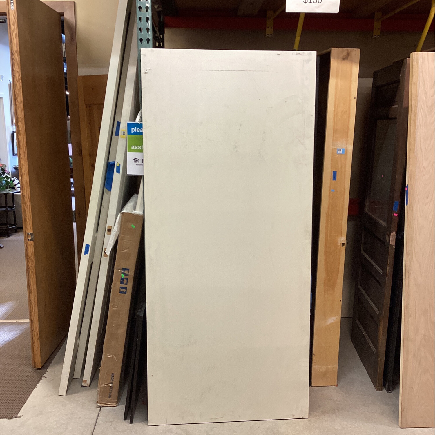 36”x80” Flat Panel White