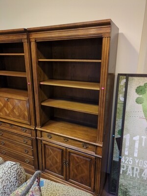 Dark Wood Thomasville Bookshelf - Bottom Cabinet 