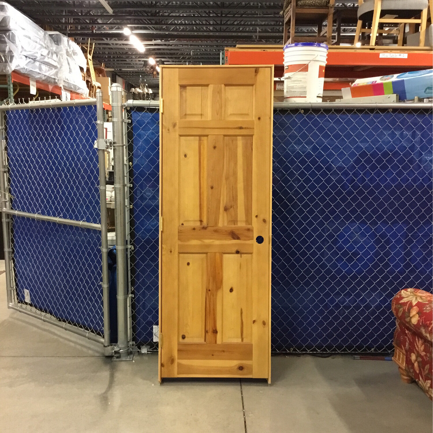 28” x 80” 6 Panel Knotty Door