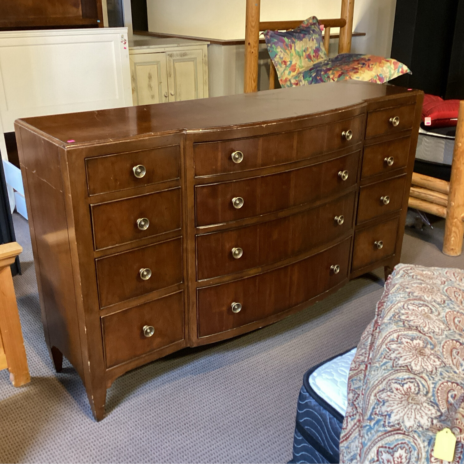 12 Drawer Wood Dresser 