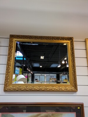 28 1/2" x 34 1/2" Gold Mirror