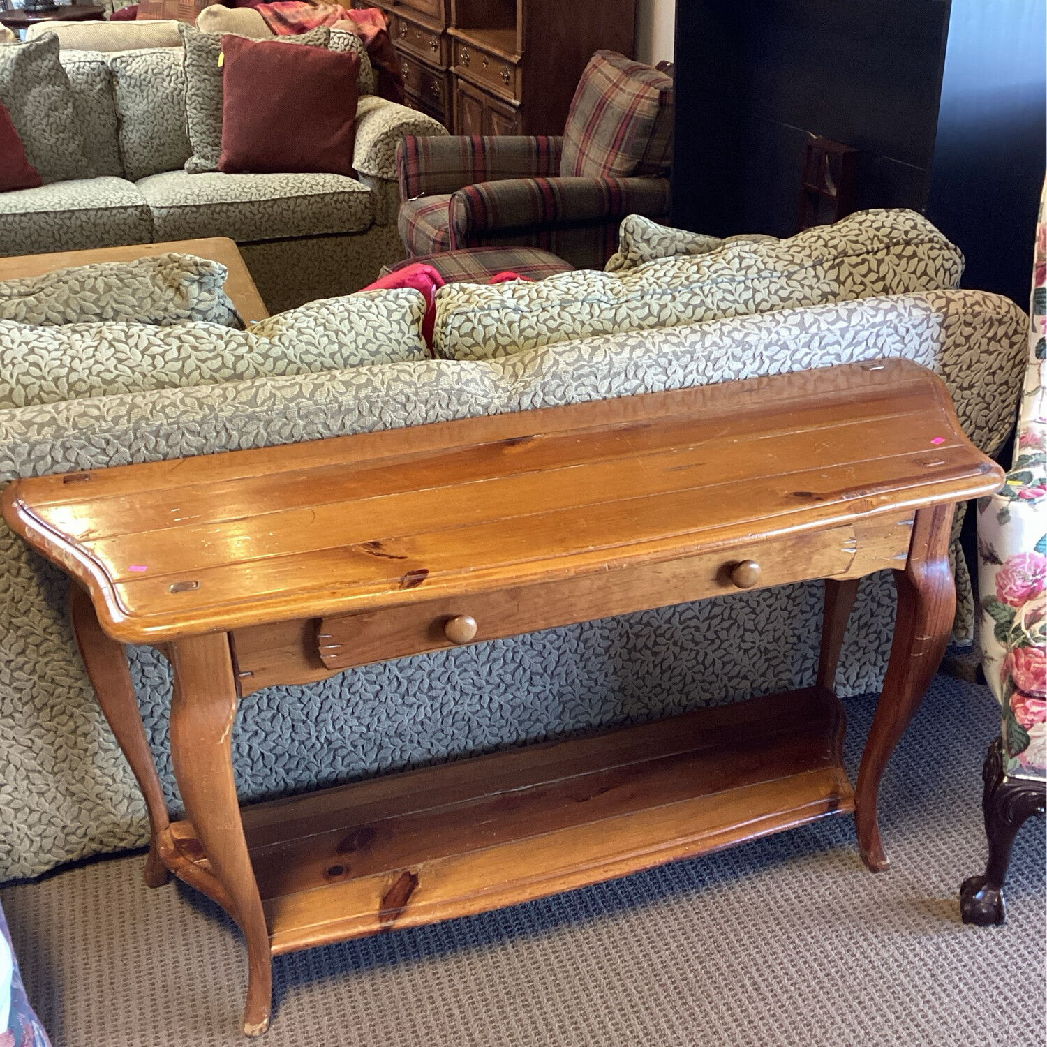 Wood sofa table