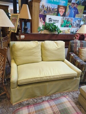 Green & Yellow Checkered Sofa
