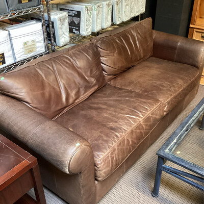 7’ Leather Sofa