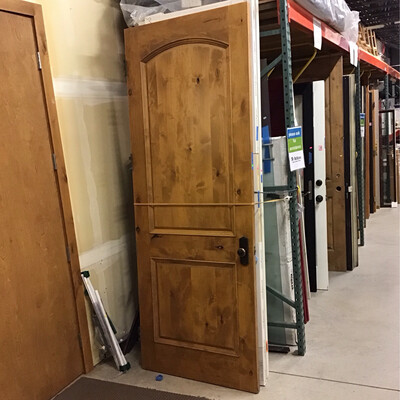 94” 2 Panel Wood Door
