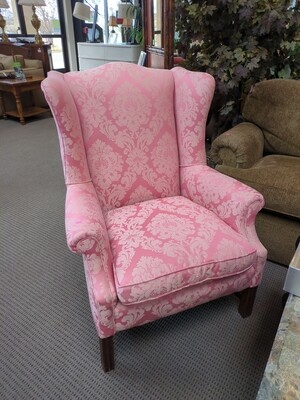 Pink Wingback Chair