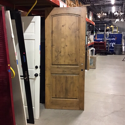 89 1/2” 2 Panel Wood Door
