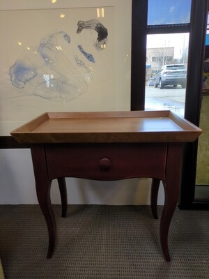 Dark Red Side Table 