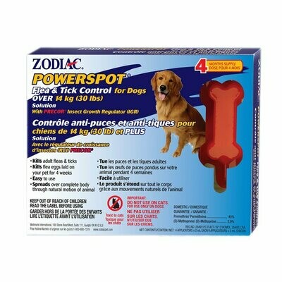 ZODIAC POWER SPOT ON DOGS (LG BREED)
