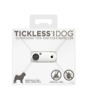 TICKLESS MINI DOG TICK & FLEA REPELLER, WHITE