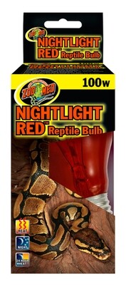 Zoo Med Nightlight Red Reptile Bulb 100W (Nr-100)
