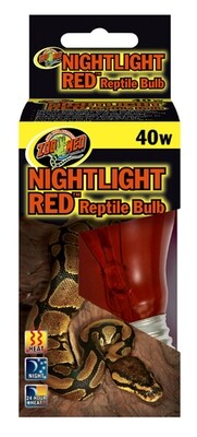 Zoo Med Nightlight Red Reptile Bulb 40W (Nr-40)