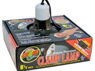 Zoo Med Deluxe Porcelain Clamp Lamp 8.5" (Lf-12)