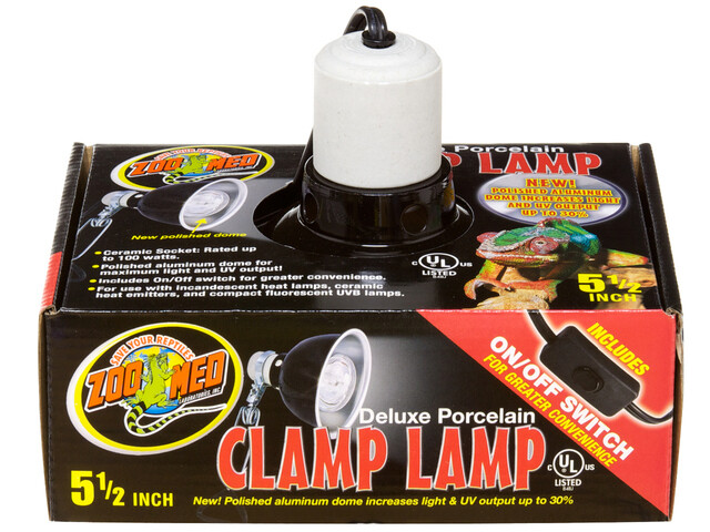 Zoo Med Deluxe Porcelain Clamp Lamp 5.5" (Lf-11)