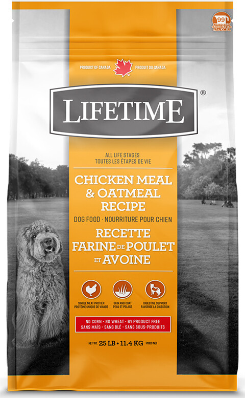 Lifetime All Life Stages Chicken & Oatmeal Dog Food 11.4kg