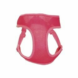Coastal Comfort Soft Wrap Adjustable Dog Harness - 3/8in x 14-16in XXS Bright Pink