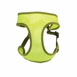 Coastal Comfort Soft Wrap Adjustable Dog Harness - 5/8in x 19in-23in Small Lime