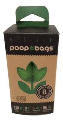 Poop Bags Countdown Rolls Unscented, 120 bags 8 roll pack