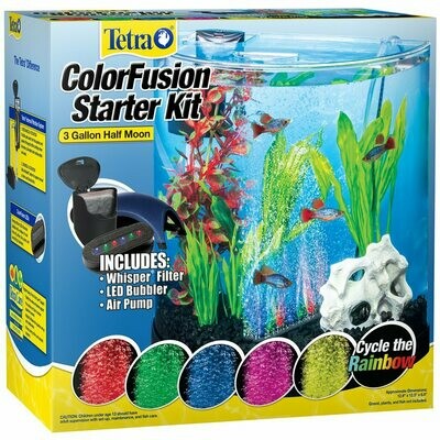 Tetra ColorFusion Half Moon 2C Aquarium Kit 3 Gallons