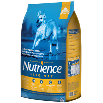 Nutrience Original Adult Medium Breed, Chicken Meal with Brown Rice Recipe, Dog 11.5kg (25lbs)